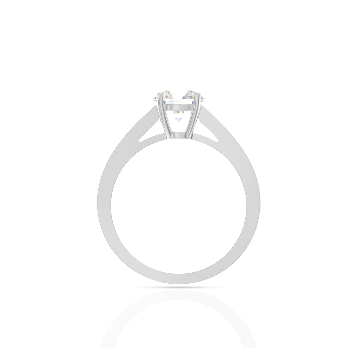 Classic Solitaire Couple Rings