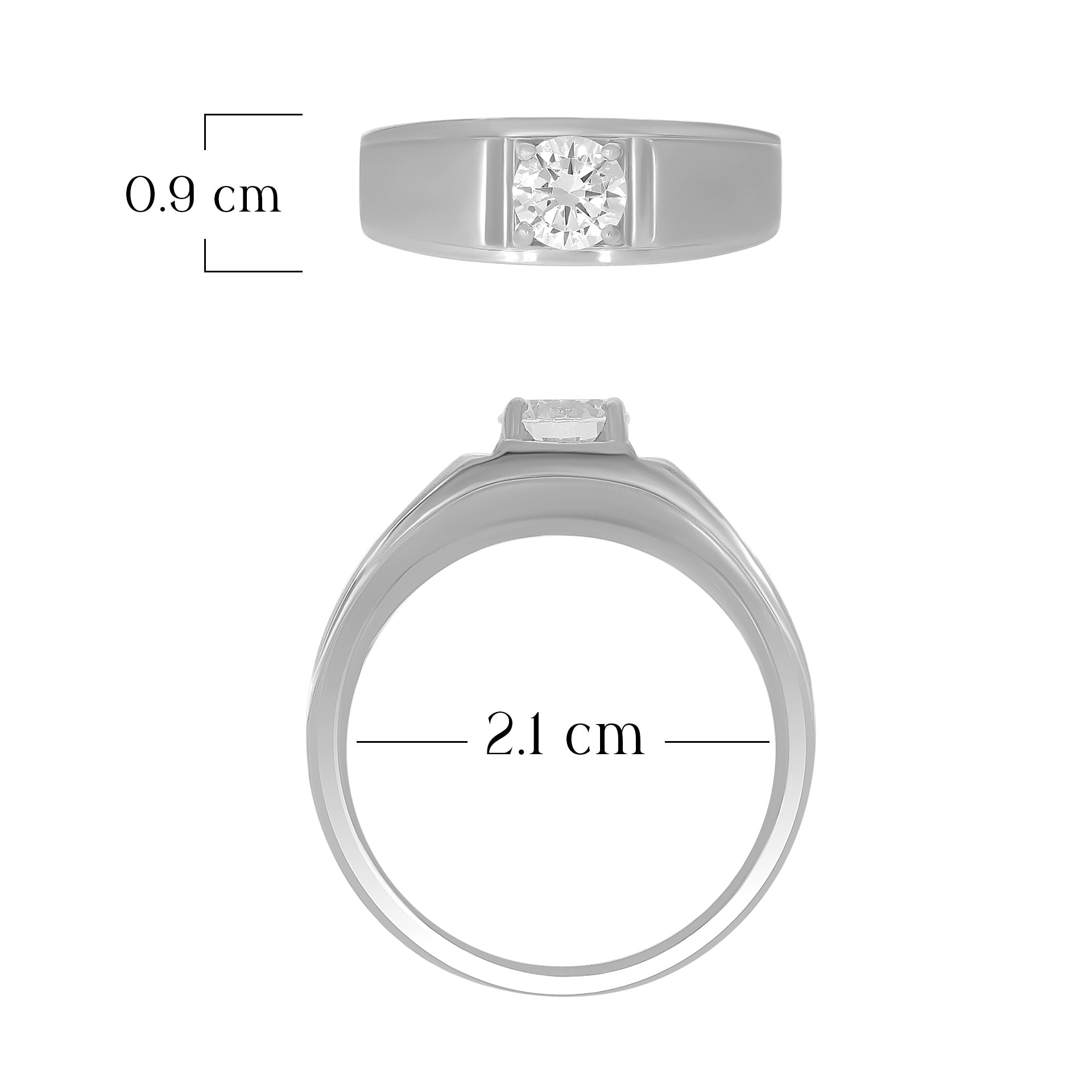 Stylish Solitaire Stone Ring