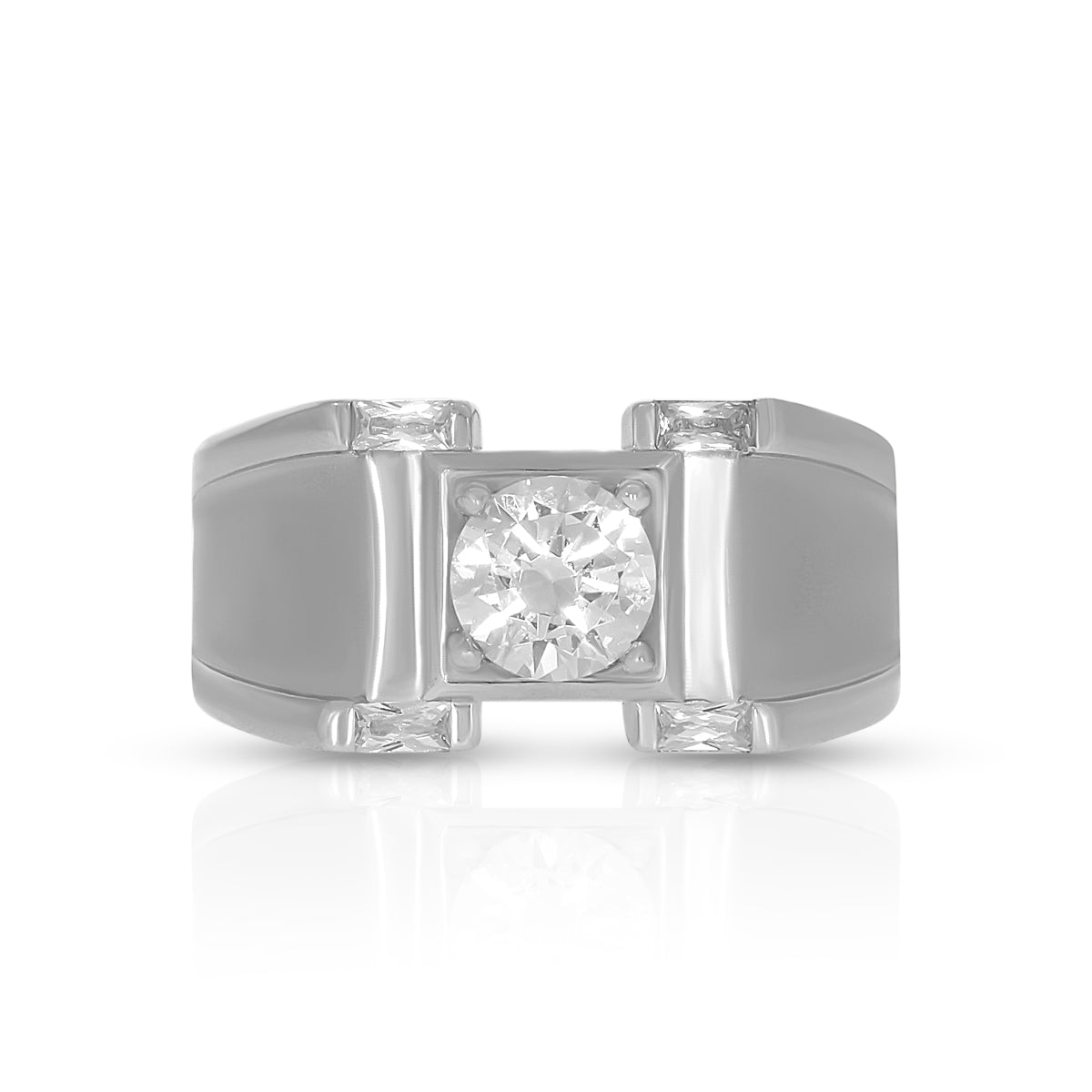 Contemporary Solitaire Ring