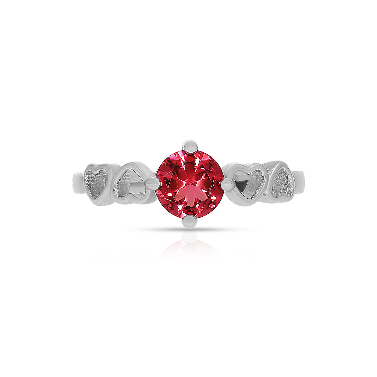 Ruby Heart Spark Ring