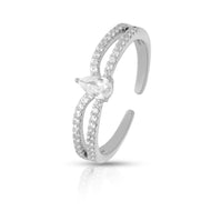 Twisted Band Open Ring