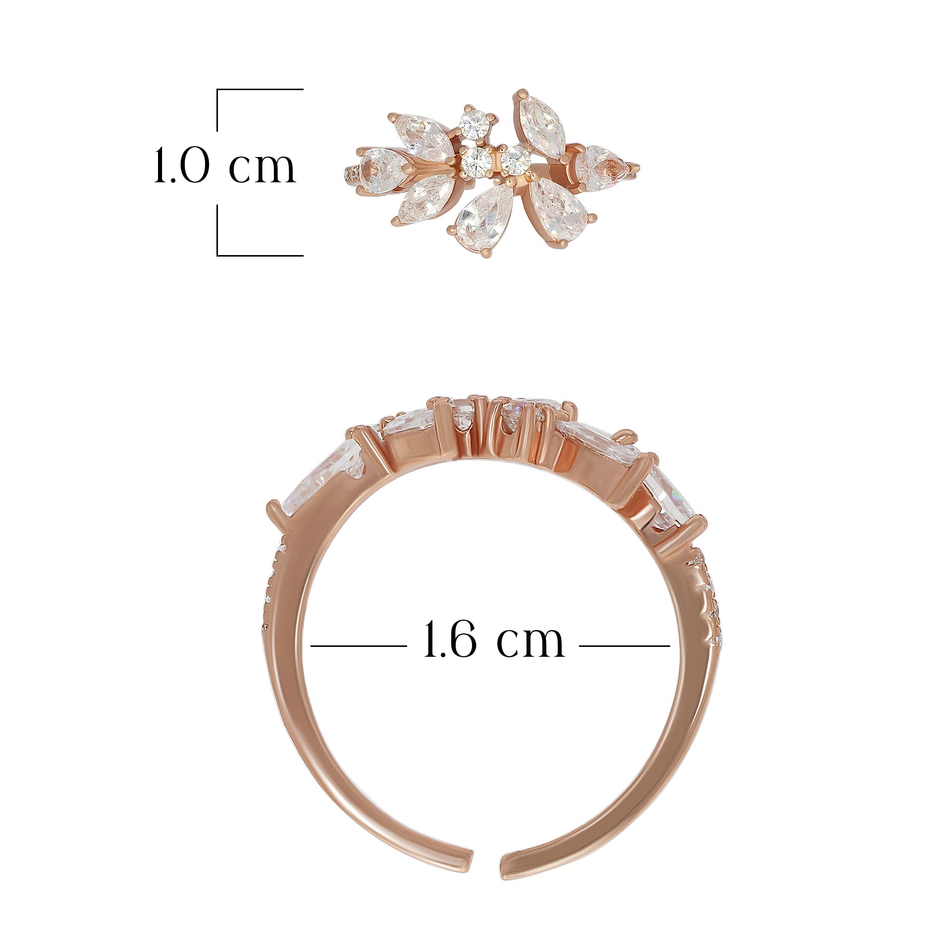Sparkle Floral Ring