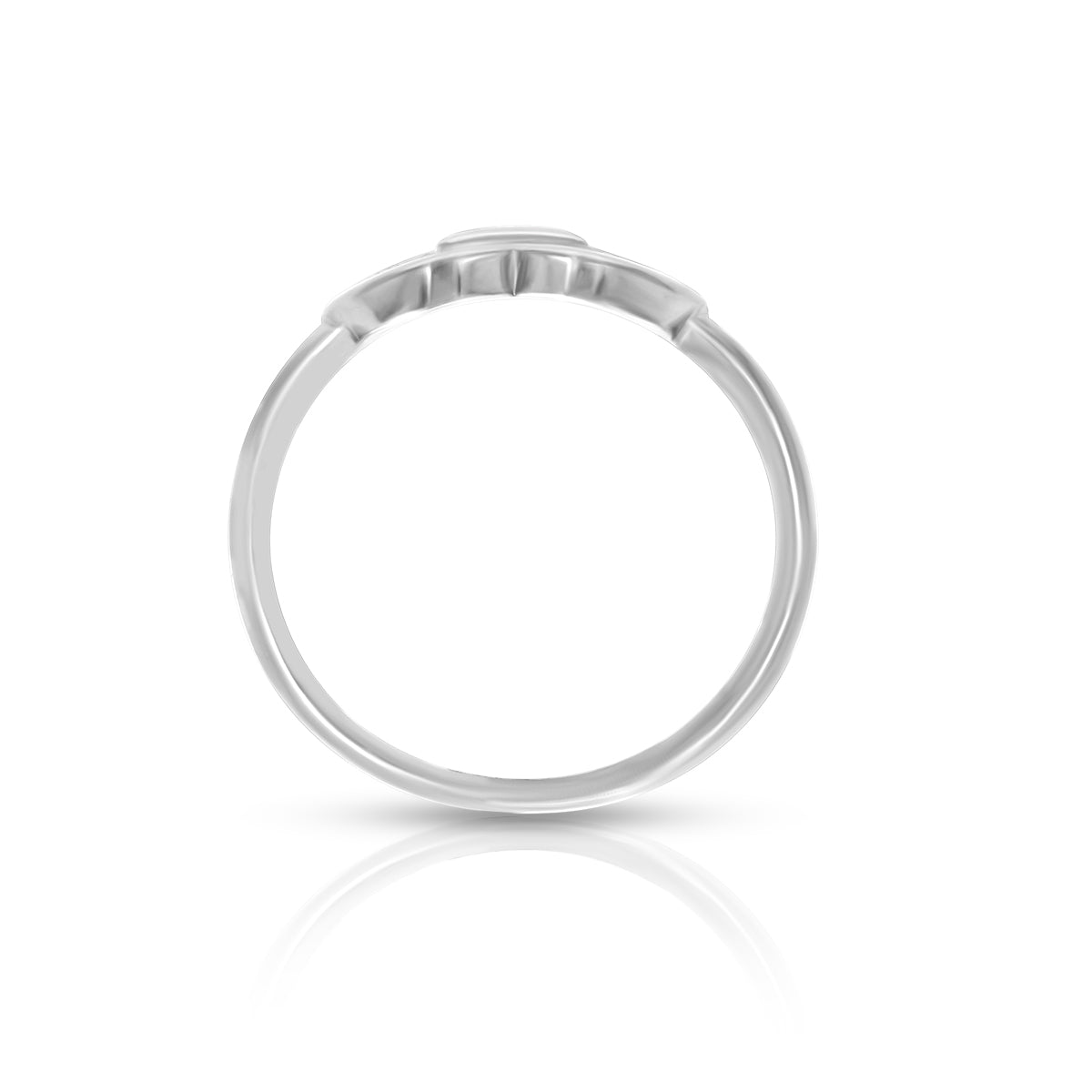 Interlinked Double Heart Ring