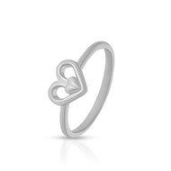 Elegant Double Heart Ring