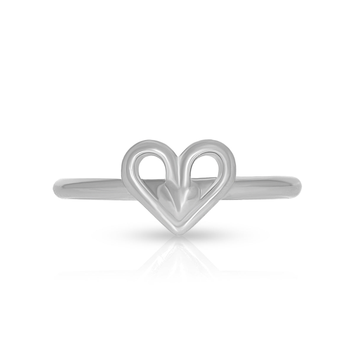 Elegant Double Heart Ring