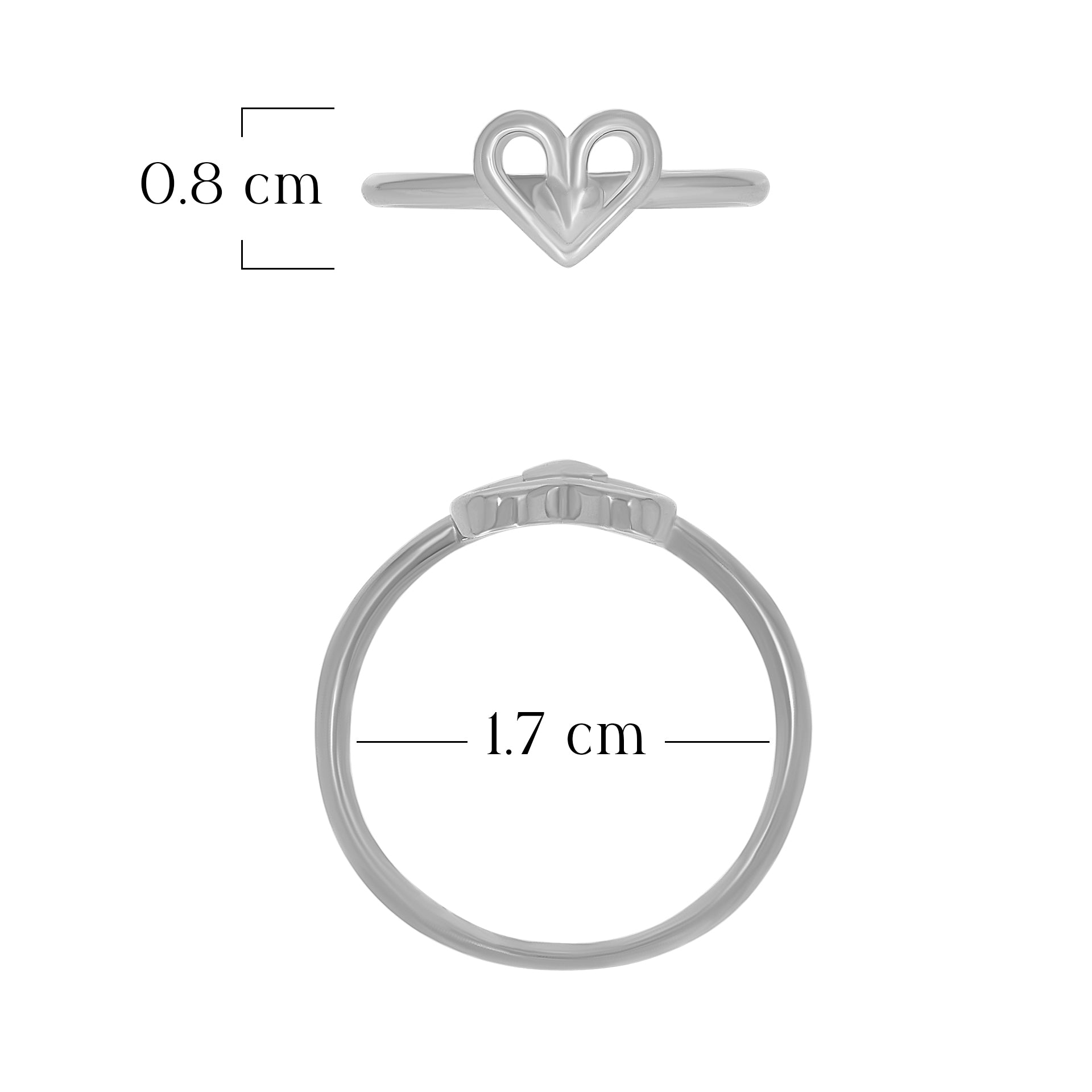 Elegant Double Heart Ring