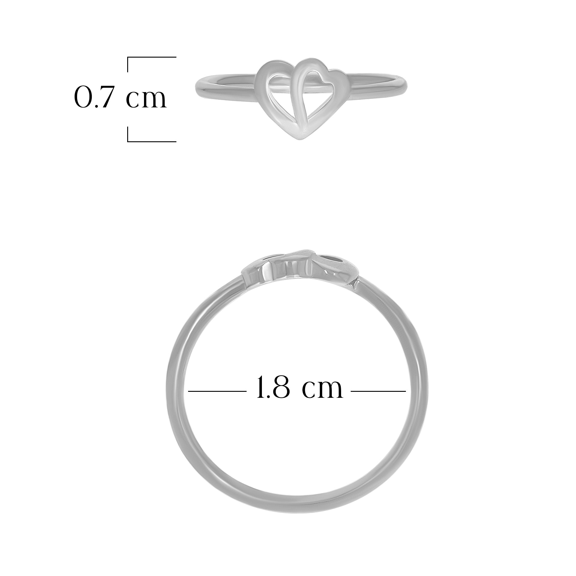 Minimal Heart Design Ring