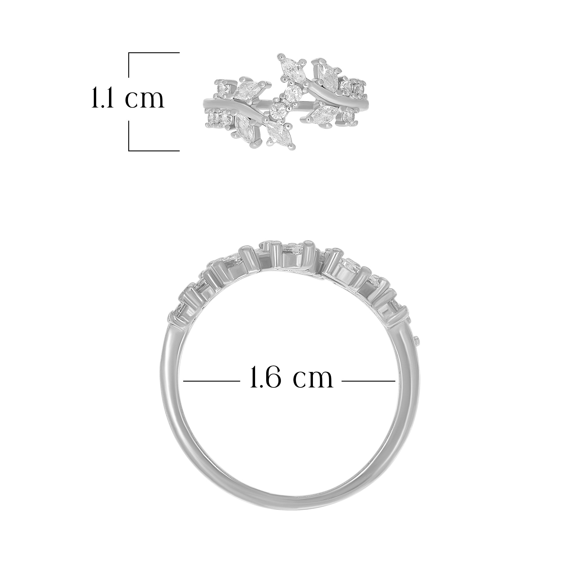 Dazzling Heart Style Ring