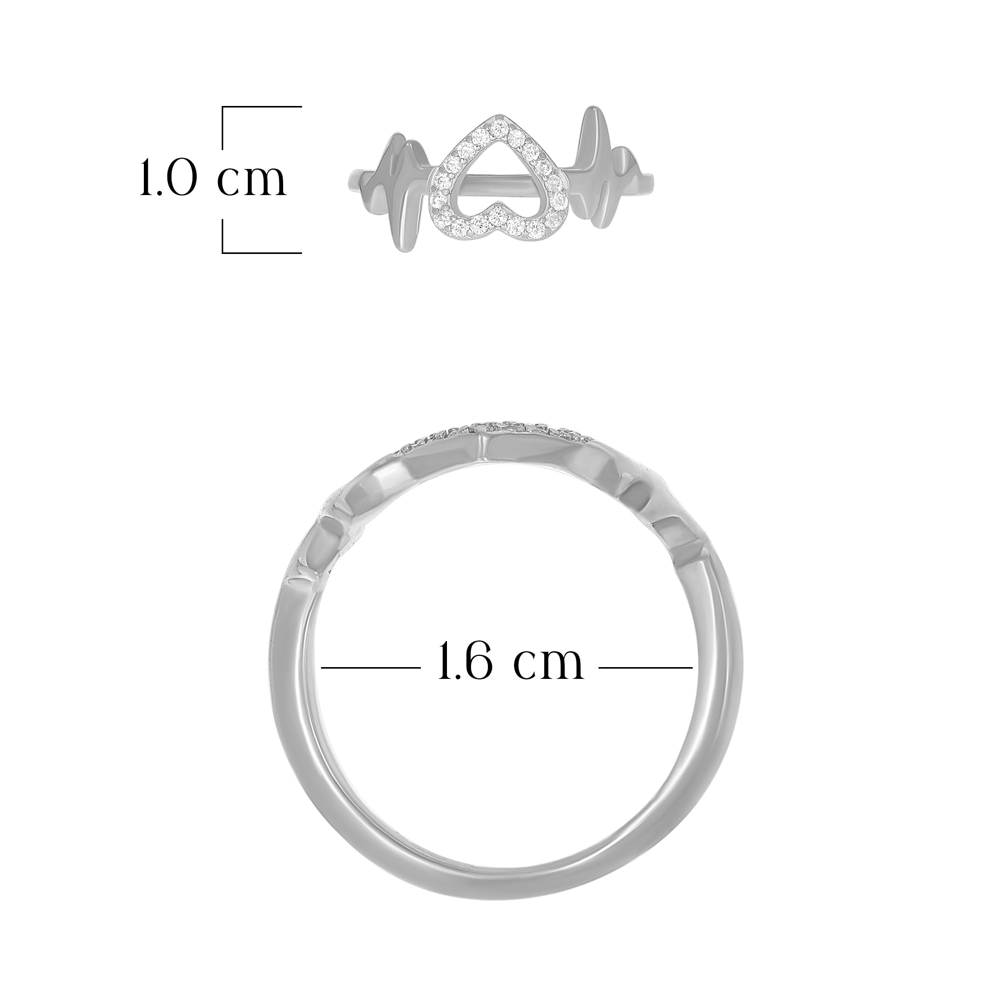 Heart Link Design Ring