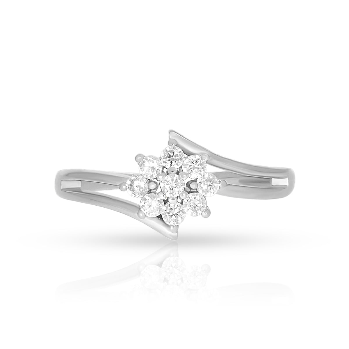 Minimal Floral Designer Ring