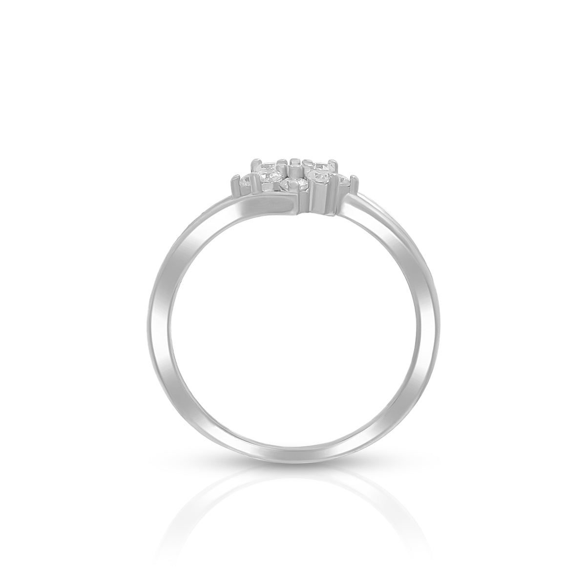 Minimal Floral Designer Ring