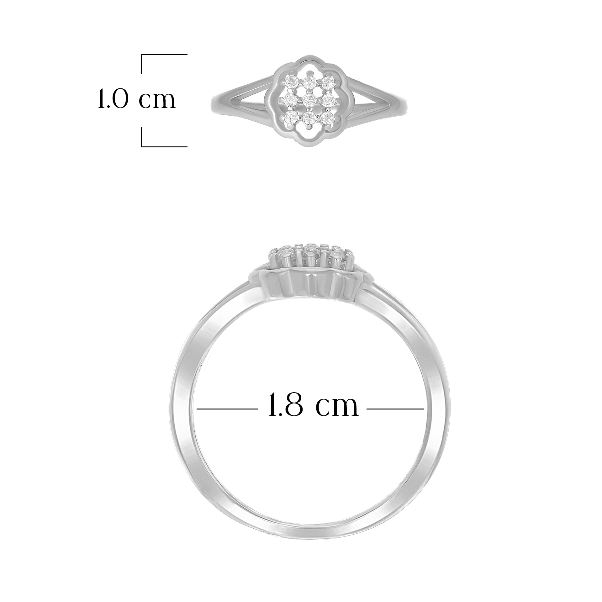 Delicate Flower Shape Ring