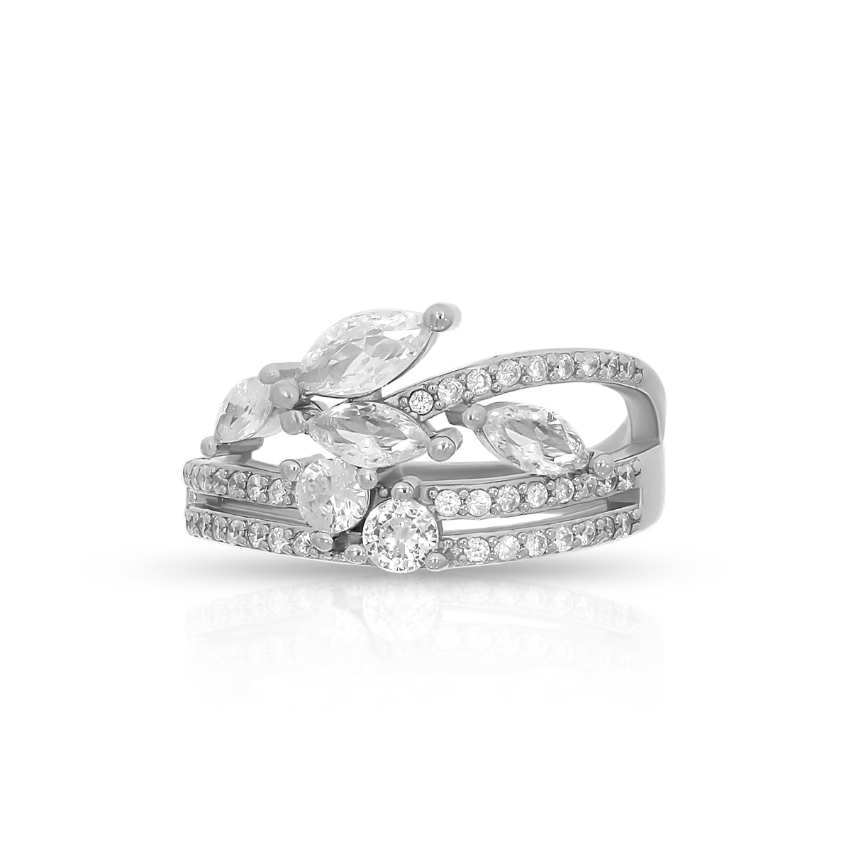 Trendy Marquise Blossom Statement Ring