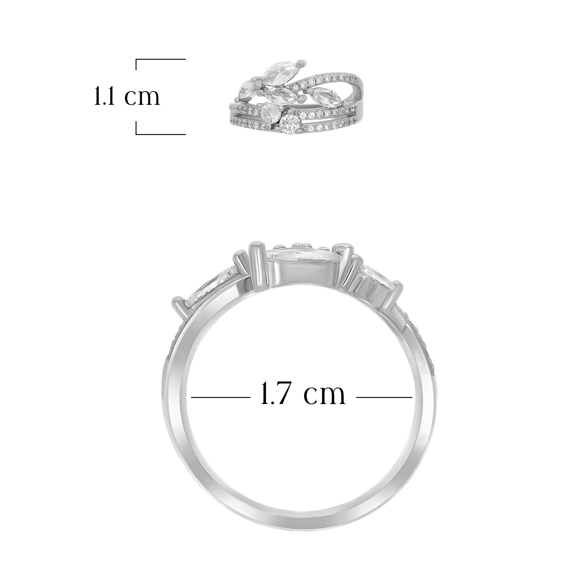 Trendy Marquise Blossom Statement Ring