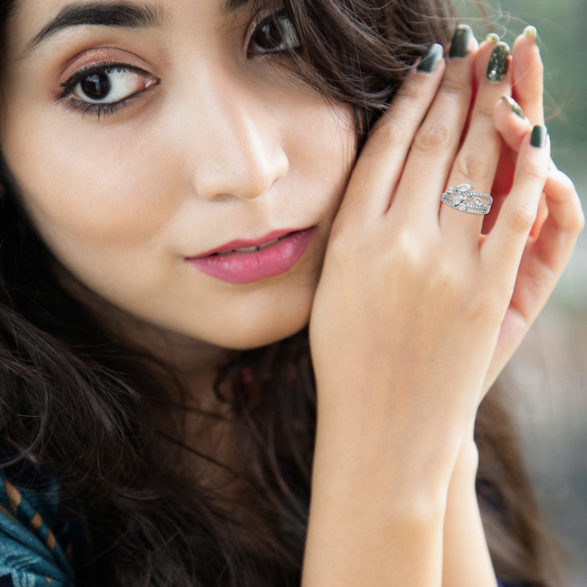 Trendy Marquise Blossom Statement Ring