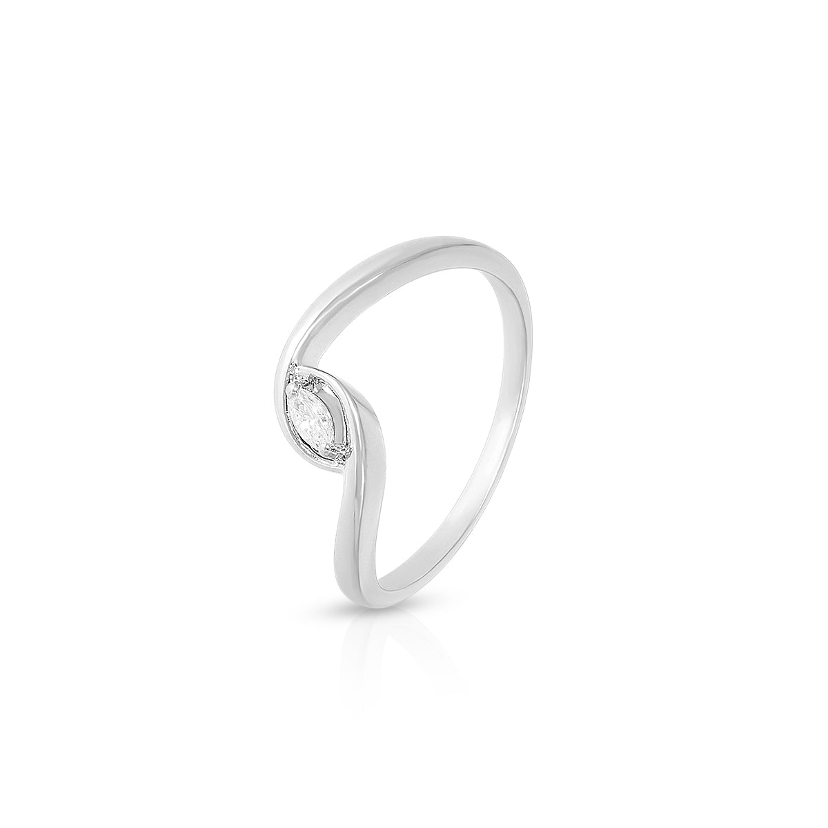 Graceful Marquise Pattern Ring