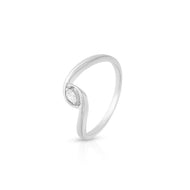 Graceful Marquise Pattern Ring