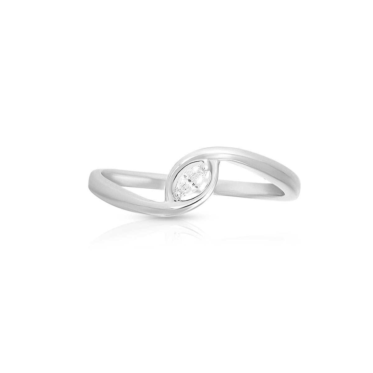 Graceful Marquise Pattern Ring