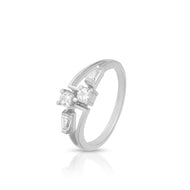 Charming Dual Stone Design Ring