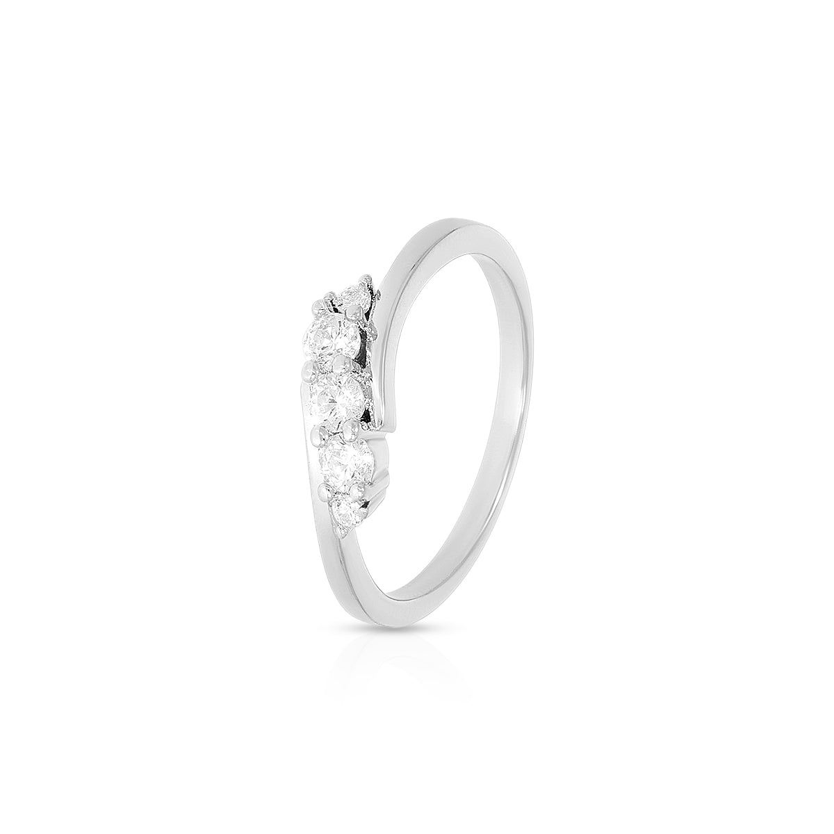 Triple Stone Design Ring