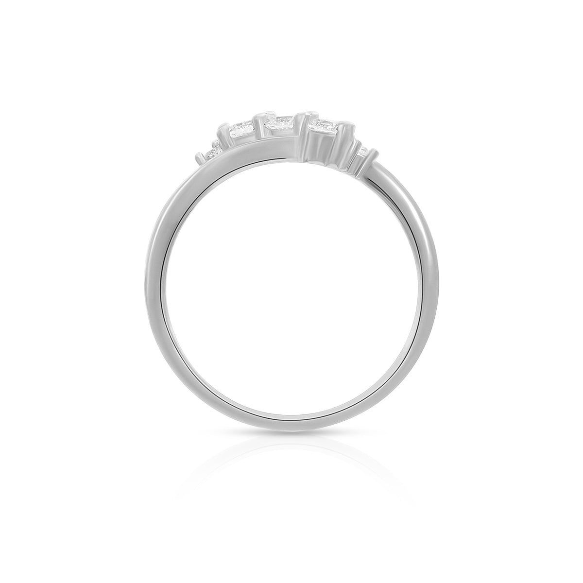 Triple Stone Design Ring