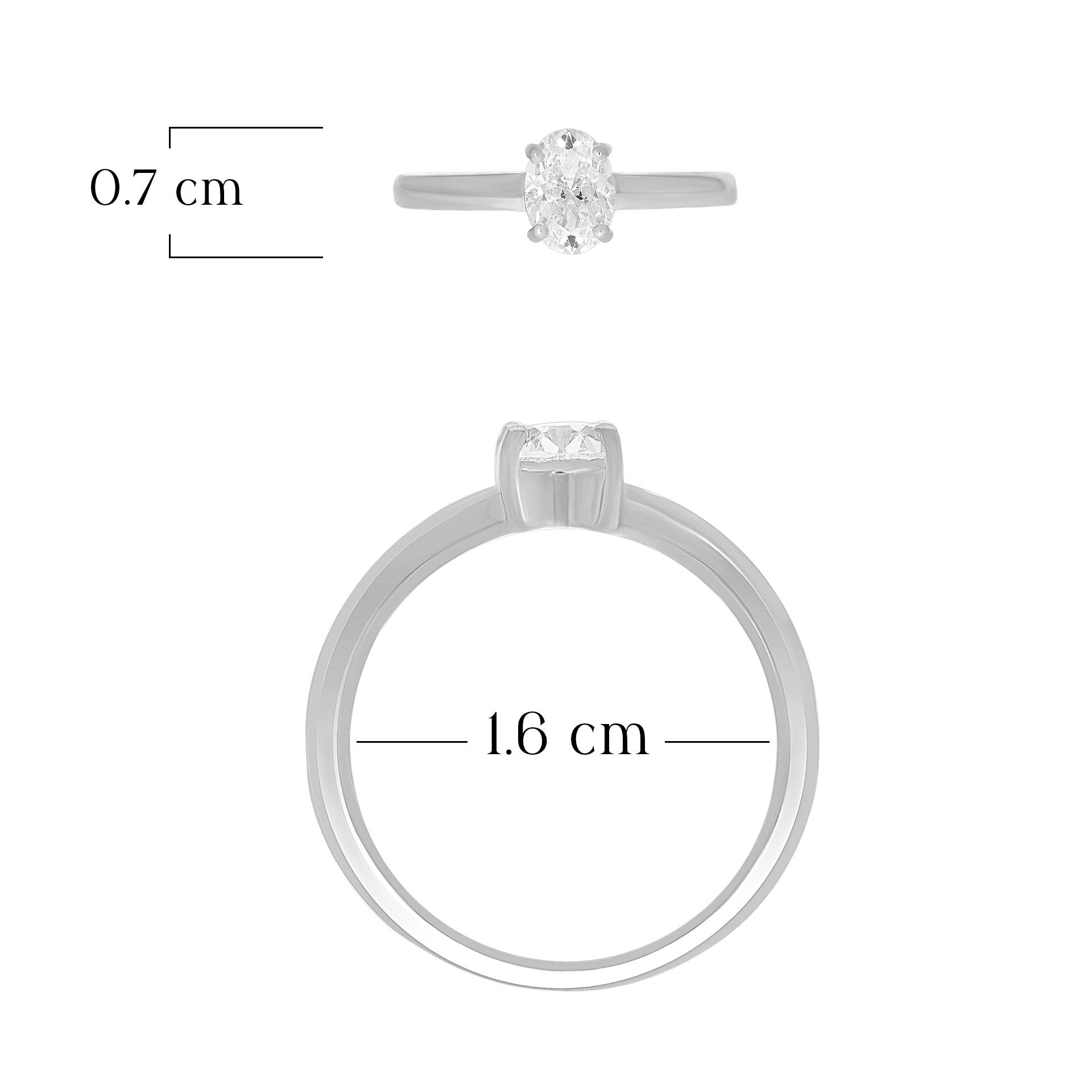 Elegant Round Solitaire Ring