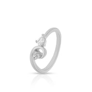 Charming Pear Swirl Style Ring