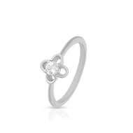 Charming Floral Style Ring
