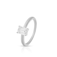 Timeless Emerald Shape Solitaire Ring