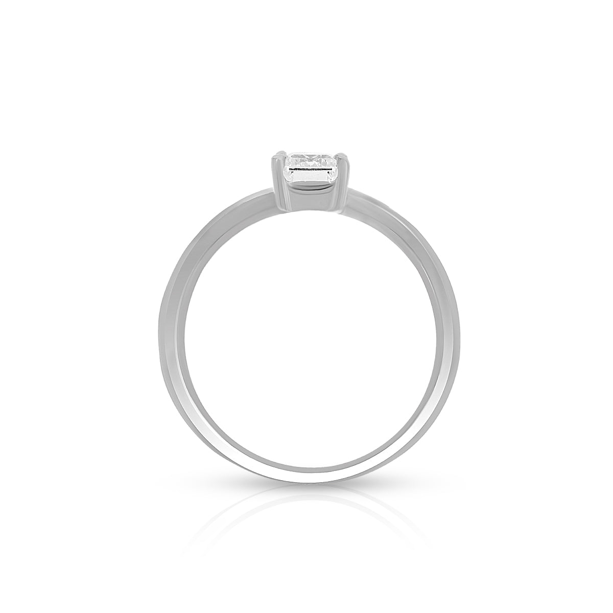 Timeless Emerald Shape Solitaire Ring