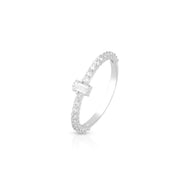 Elegant Emerald-Cut Center Ring