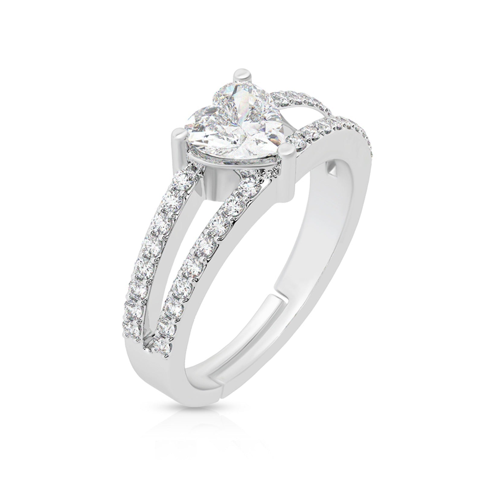 Twilight Heart Diamond Ring