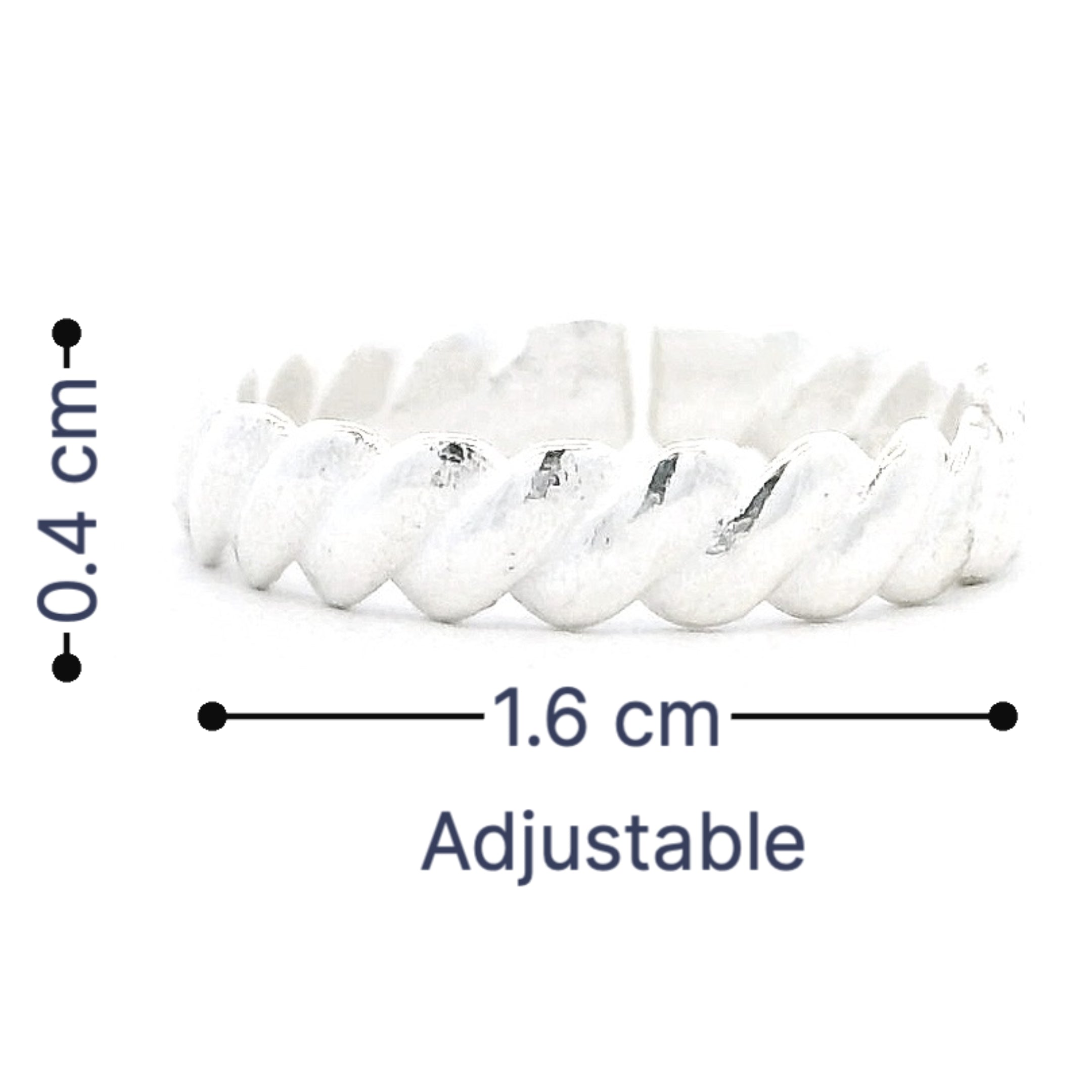 Twisted Silver Toe Rings