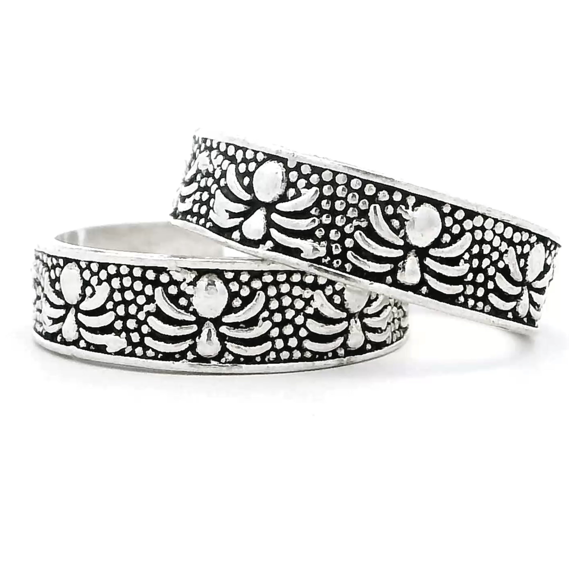 Stylish Ethnic Silver Toe Rings