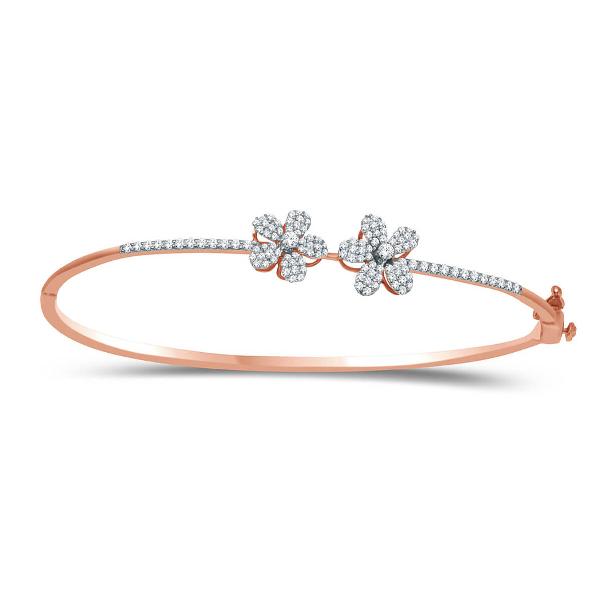 Charming Floral Shine Diamond Kada