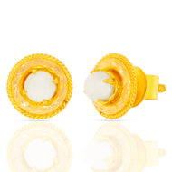 Simple Orb Glow Gold Studs 22K