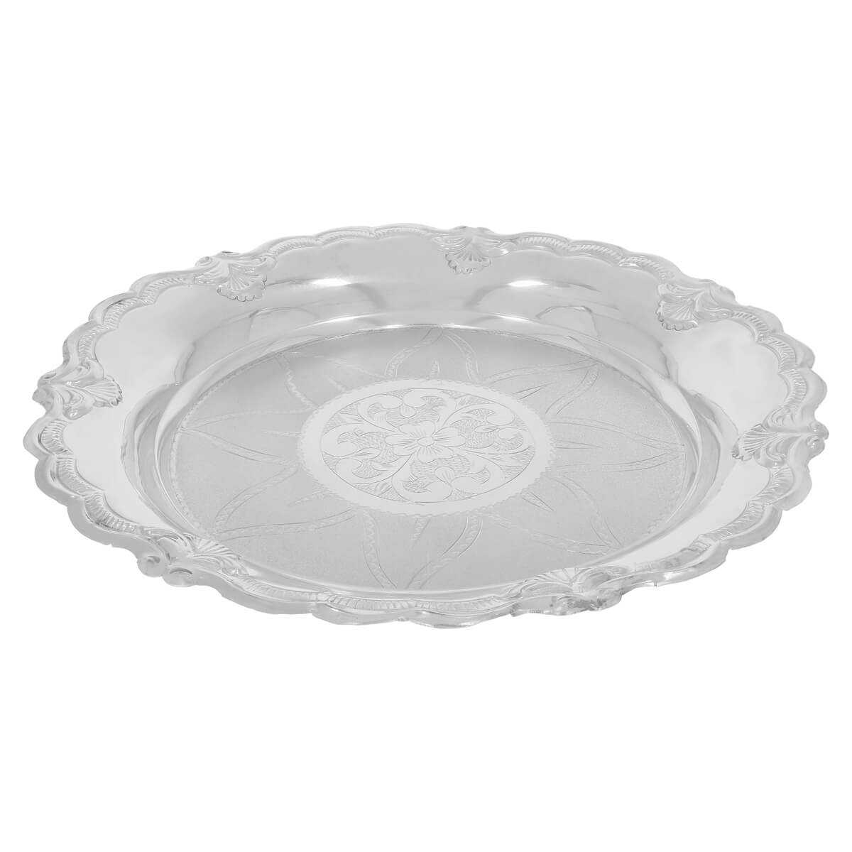 Silver Tabak For Pooja