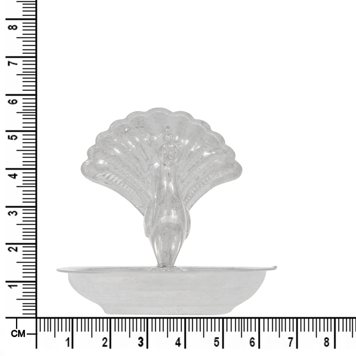 Exquisite Peacock Design Silver Agarbatti Stand