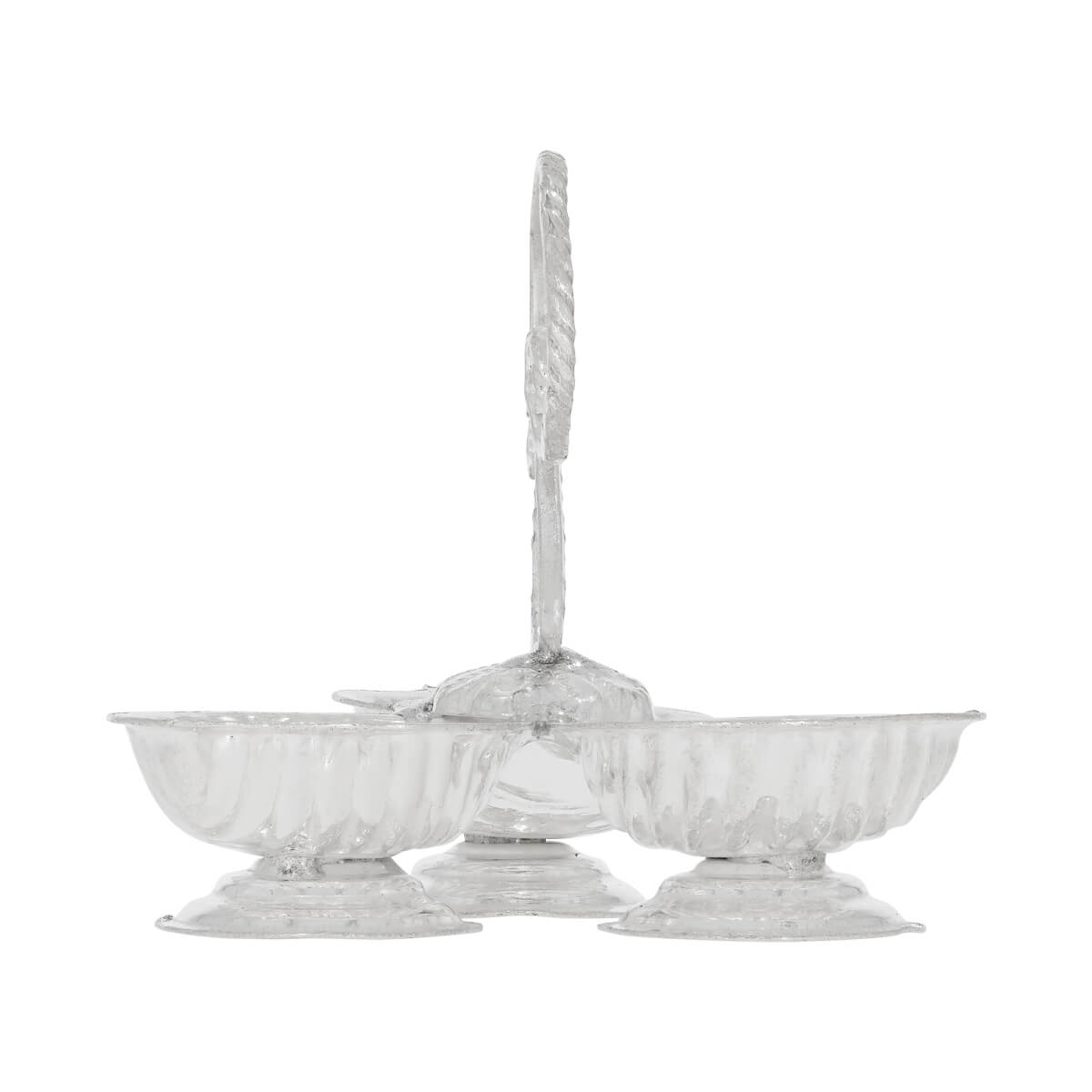 Silver Haldi-Kumkum Karanda For Pooja