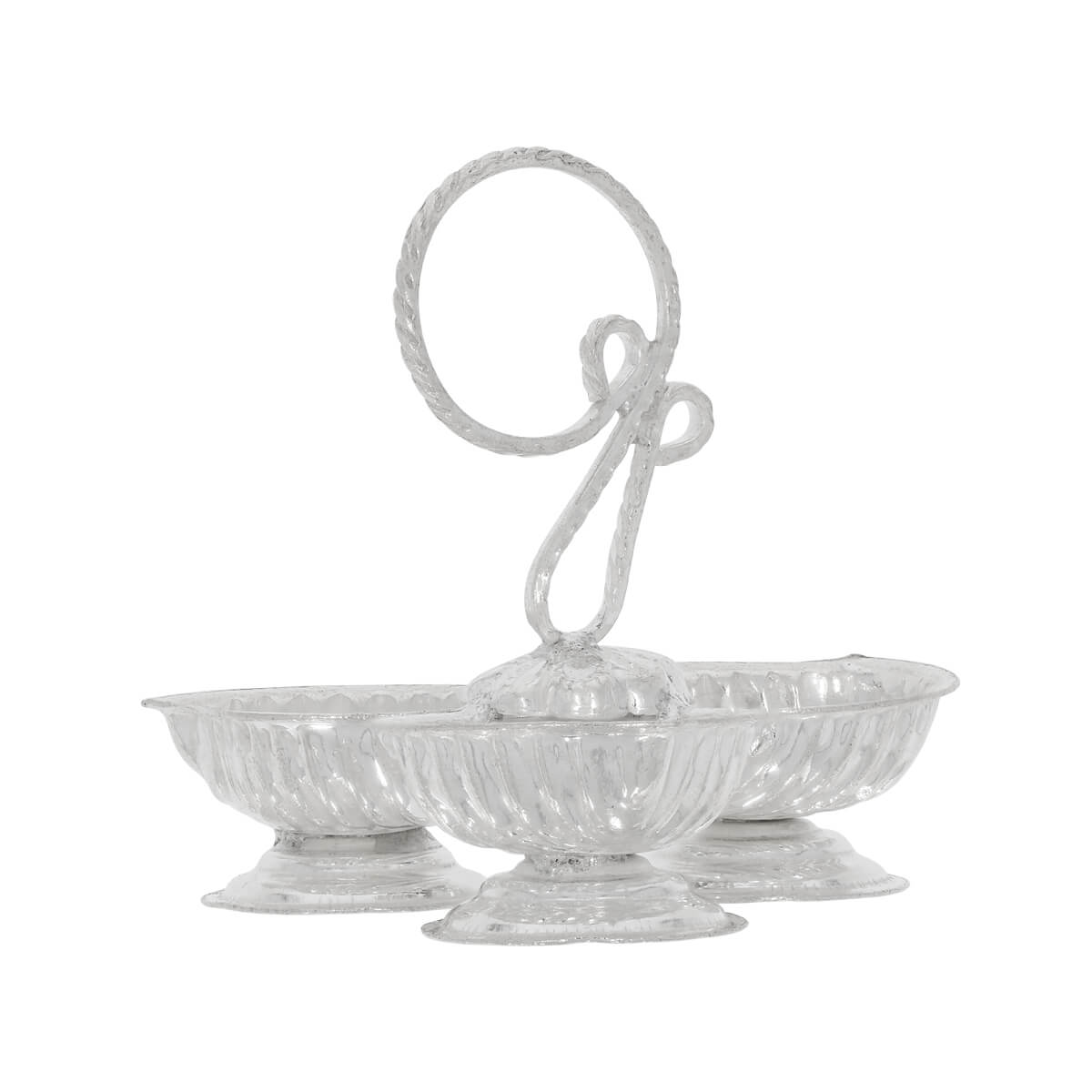 Silver Haldi-Kumkum Karanda For Pooja