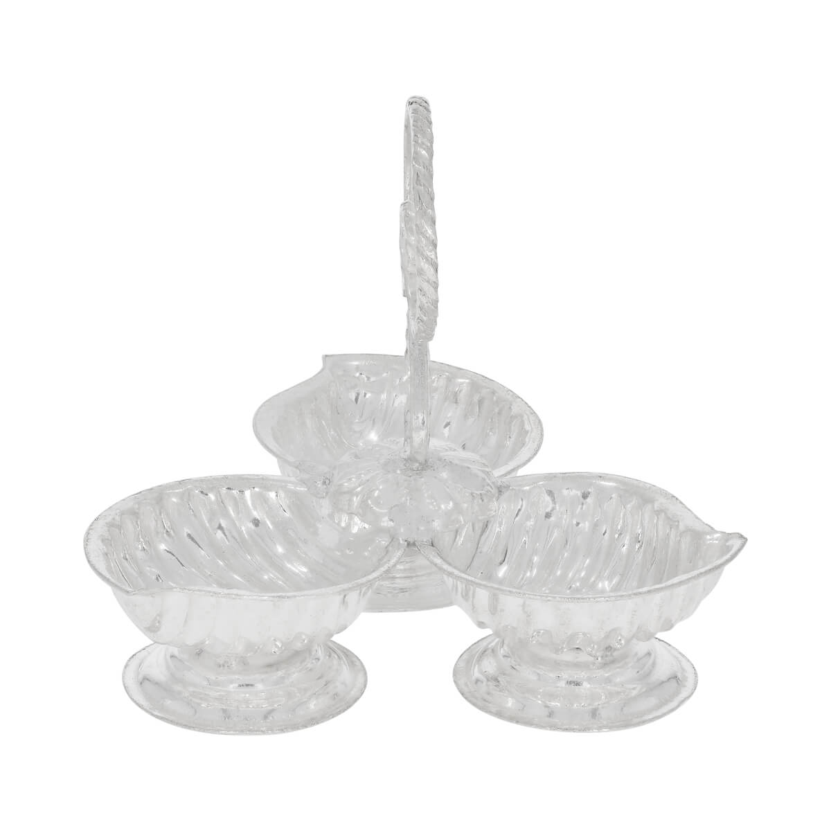 Silver Haldi-Kumkum Karanda For Pooja