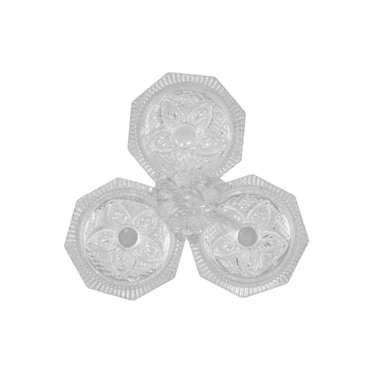 Silver Karanda Three In One Sparkle For Pooja