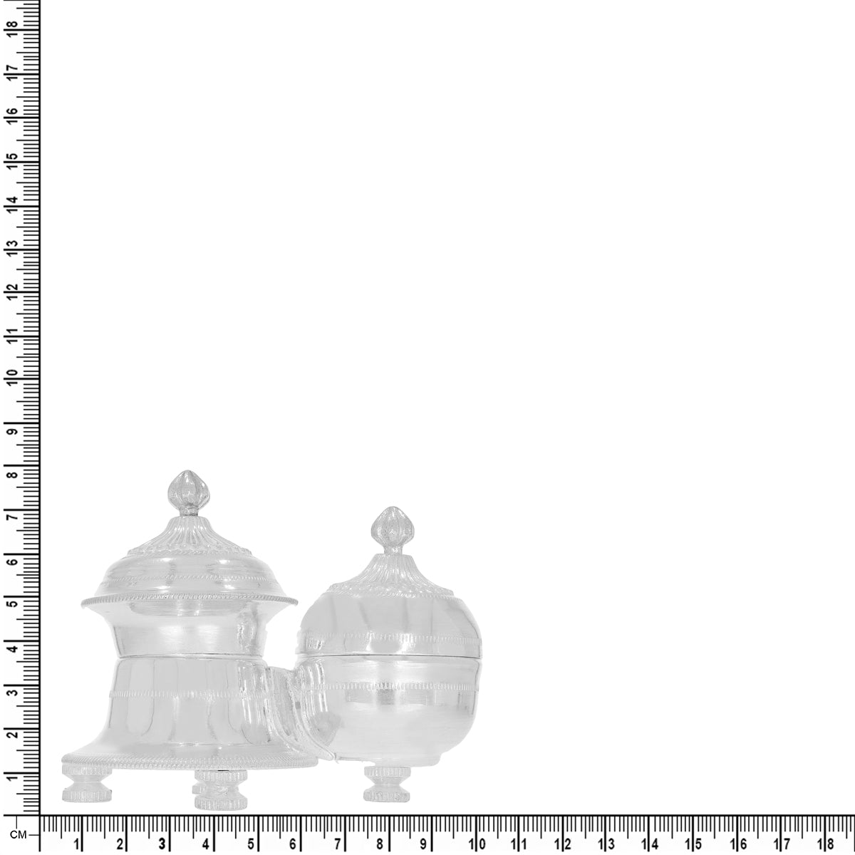 Silver Rukmini Karanda For Pooja