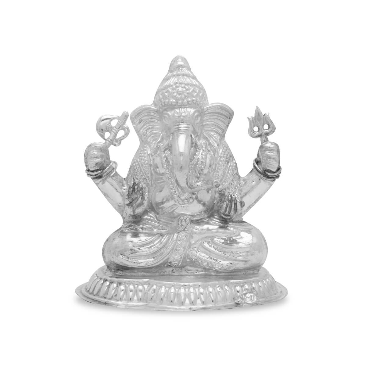 Majestic Shine Silver Ganesh Murti
