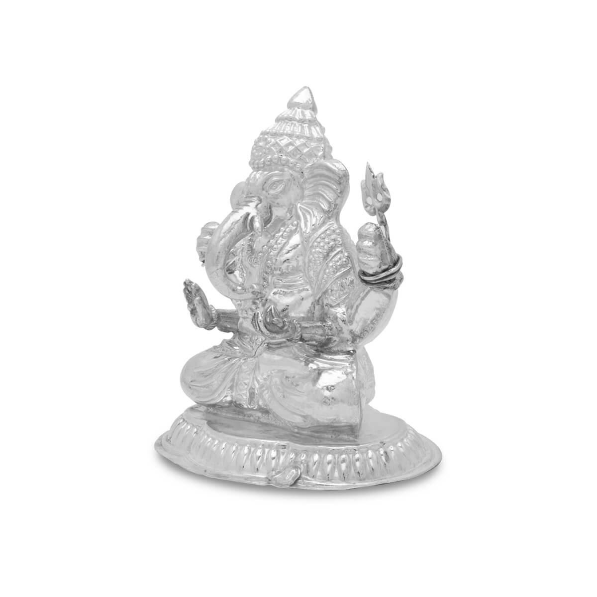 Majestic Shine Silver Ganesh Murti