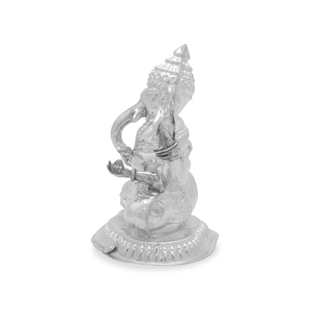 Majestic Shine Silver Ganesh Murti