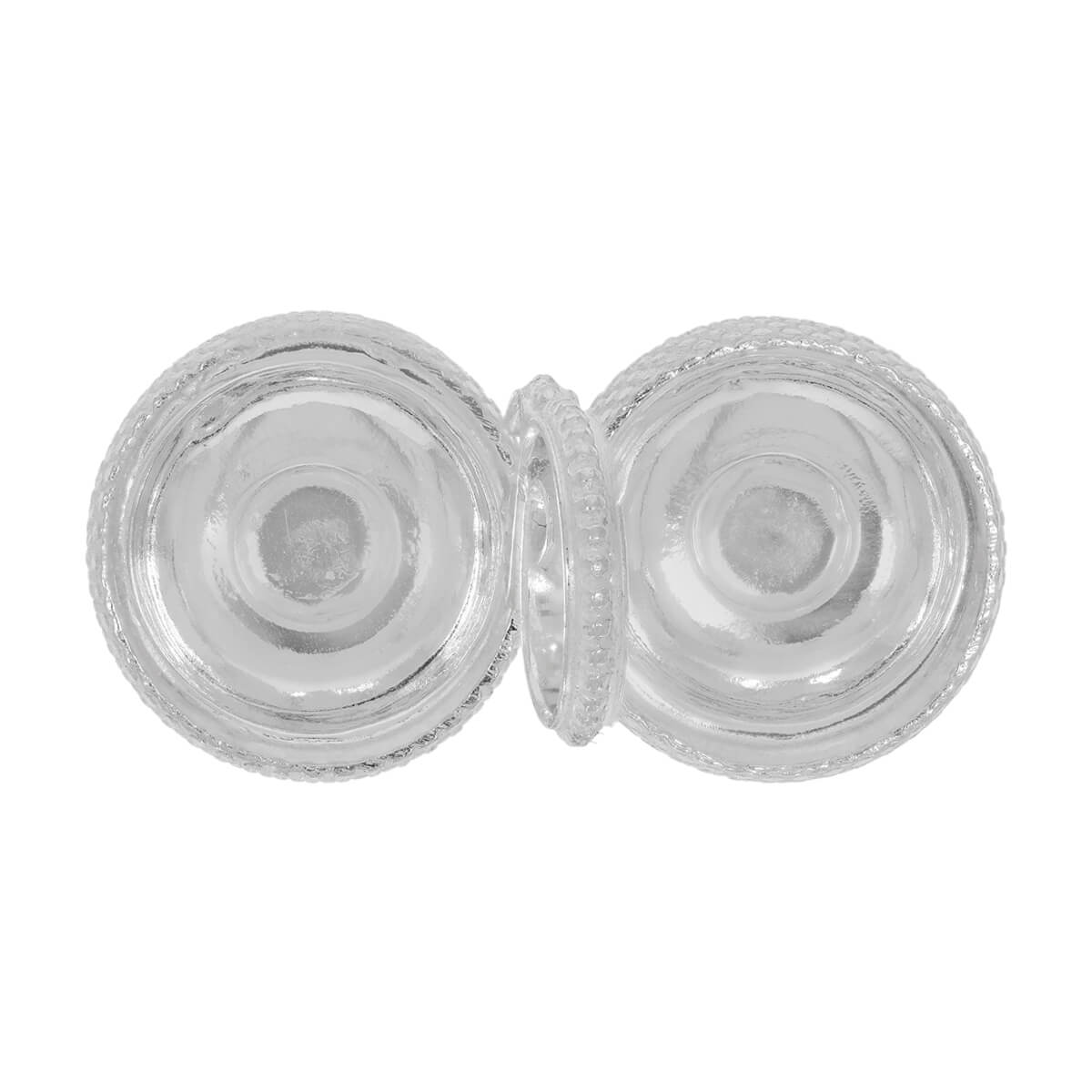 Silver Fancy Kumkum Jodwati Karanda For Pooja