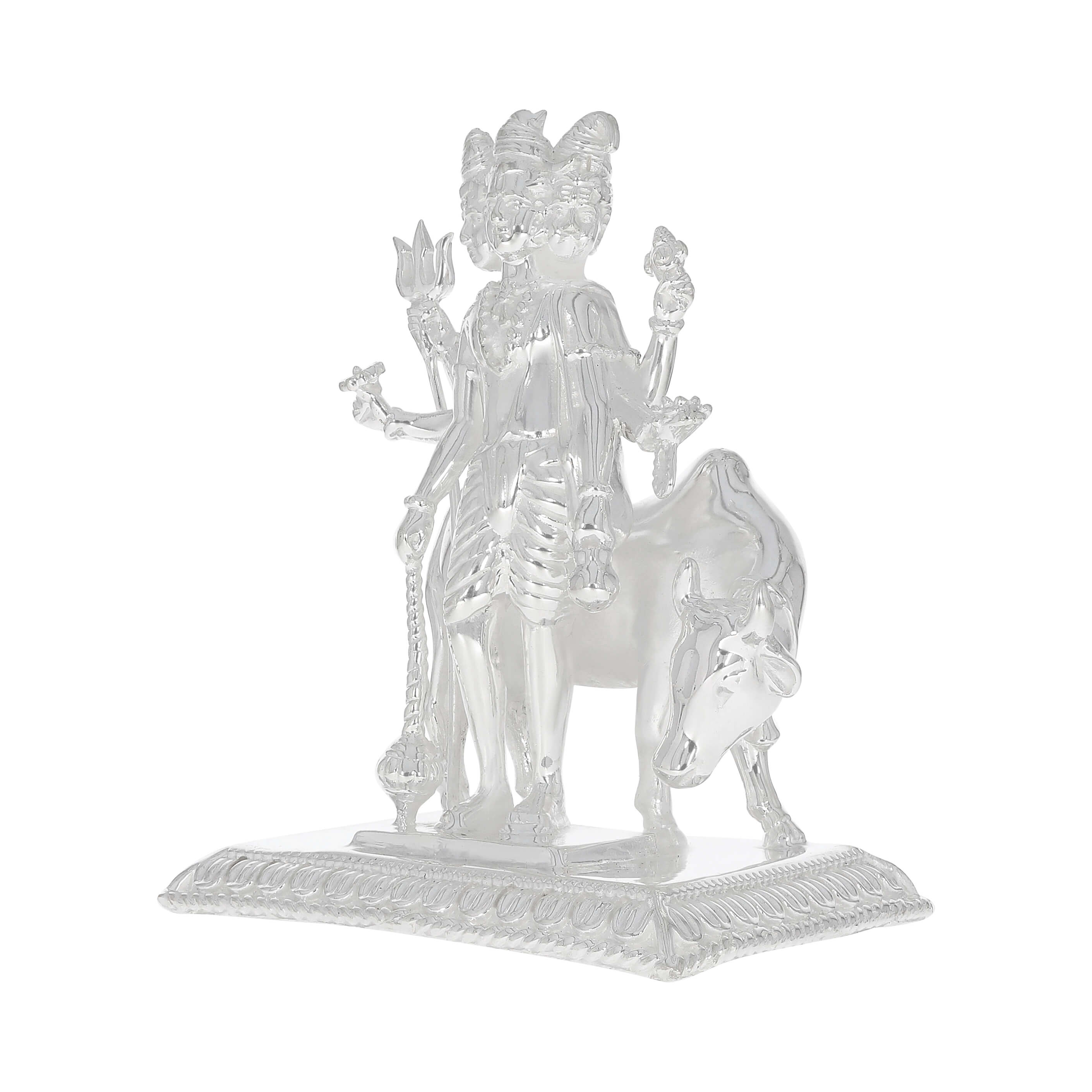 Tranquil Elegance Silver Lord Dutta Idol