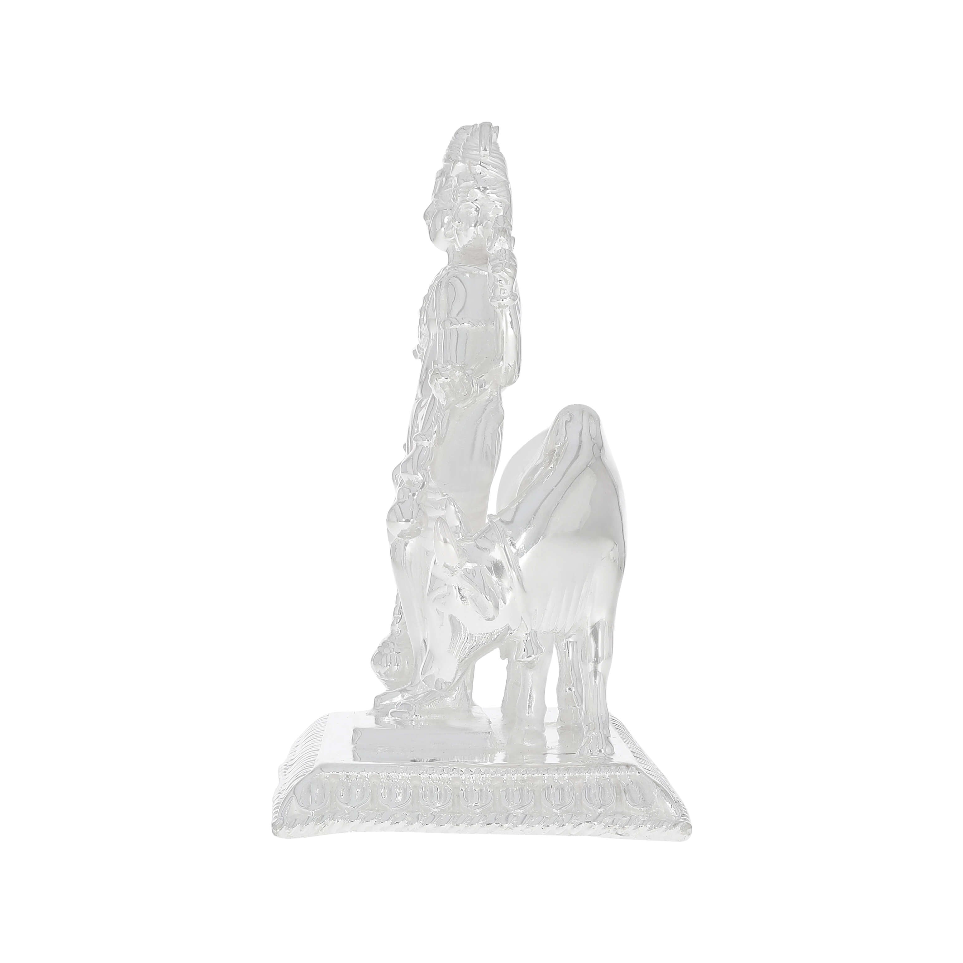Tranquil Elegance Silver Lord Dutta Idol