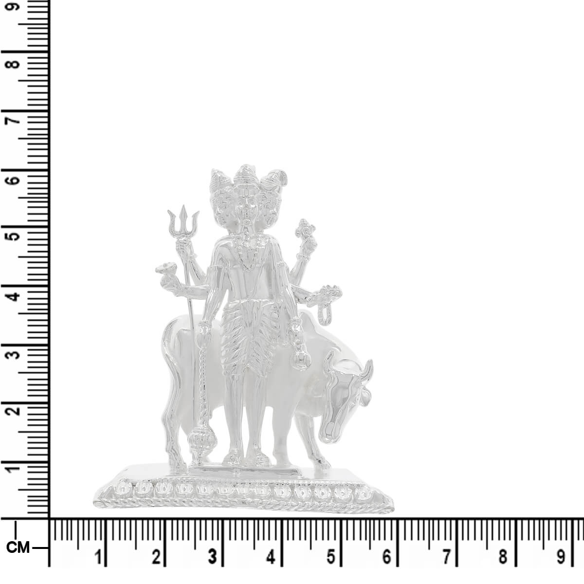 Tranquil Elegance Silver Lord Dutta Idol